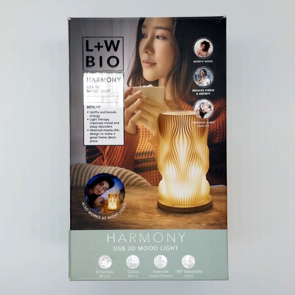 Luxe and Willow Bio Harmony 3D USB Mood Therapy Décor Light - Picture 1 of 2